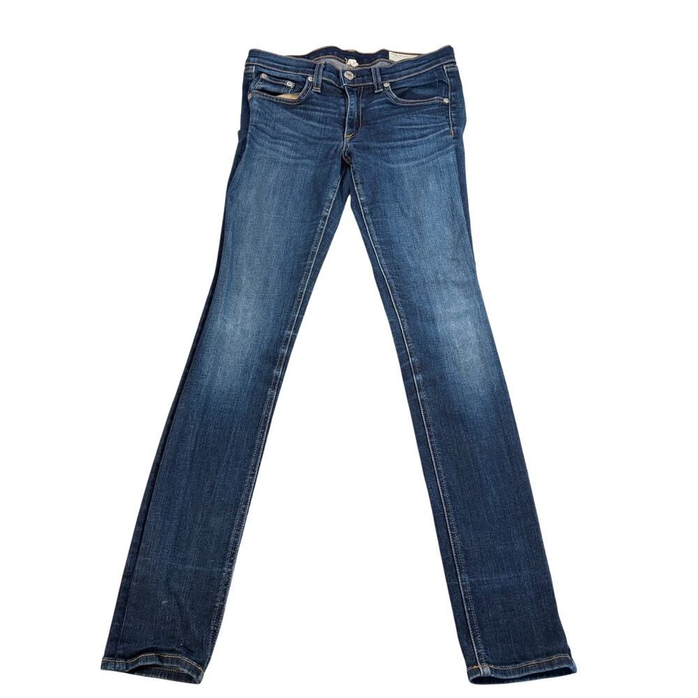 Rag & bone womens skinny dark wash jeans, no distress. Size 27. denim